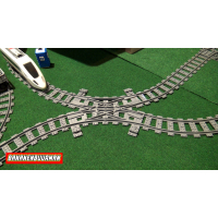 Engels wissel R40 (double slip switch)