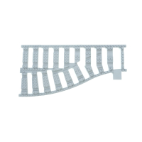 Ballast Plaat voor Wissel Links (2 noppen tussenruimte)