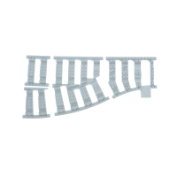 Ballast Plaat voor Wissel Links (2 noppen tussenruimte)