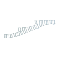 Ballast Plaat voor 3 Sporig Rangeerterrein R104 Links