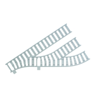 Ballast plaat voor 3 Sporig Rangeerterrein R40 Rechts