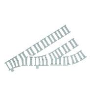 Ballast plaat voor 3 Sporig Rangeerterrein R40 Rechts