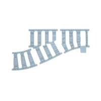 Ballast Plaat voor Wissel Links (4 noppen tussenruimte)