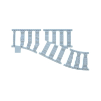 Ballast Plaat voor Wissel Rechts (4 noppen tussenruimte)