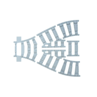 Ballast Plaat voor Drieweg Wissel (4 noppen tussenruimte)