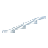 Ballast Plaat voor 4 Sporig Rangeerterrein R104 Links