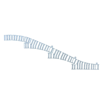 Ballast Plaat voor 4 Sporig Rangeerterrein R104 Rechts