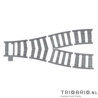 Ballast plaat voor Y Wissel (Wye Switch) R104 (8 noppen tussenruimte)