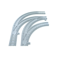 Ballast plaat voor Compact Switch Set - 2 x Rechts 1 x Links Wissel in bocht 90 graden R40