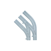 Ballast plaat voor Compact Switch Set - 1 x Rechts 2 x Links Wissel in bocht 45 graden R40