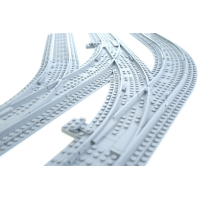 Ballast plaat voor Compact Switch Set - 1 x Rechts 2 x Links Wissel in bocht 45 graden R40