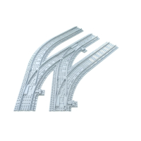 Ballast plaat voor Compact Switch Set - 2 x Rechts 1 x Links Wissel in bocht 45 graden R40