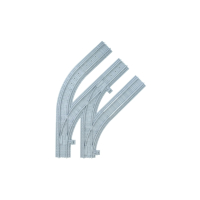 Ballast plaat voor Compact Switch Set - 2 x Rechts 1 x Links Wissel in bocht 45 graden R40