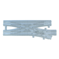 Ballast Plaat voor Engels Kruiswissel Adapter R104 Rechts