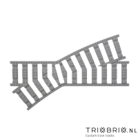 Ballast plaat voor Doorsteek Kruising R120 Links