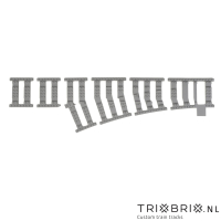 Ballast plaat voor Wissel Links R120