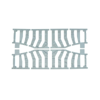 Ballast Plaat voor LEGO Dubbele Kruiswissel 7996