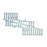 Ballast plaat voor Engels Wissel R104 Rechts