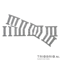 Ballast plaat voor Doorsteek Kruising R120 Rechts