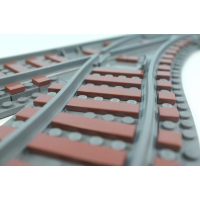 Ballast Plaat voor originele Lego Wissel Links