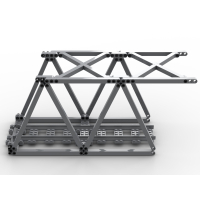 2-Span Trein Brug Uitbreidings set