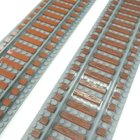 Tile Biels 1x4 Wood Grain Type 1 Reddish Brown 