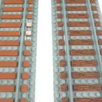 Tile Biels 1x4 Wood Grain Type 2 Reddish Brown 