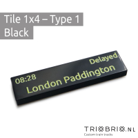 British Departure Board Tiles - Tile 1x4