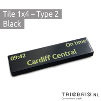British Departure Board Tiles - Tile 1x4