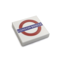 British Train Station Signs - Tile 2x2