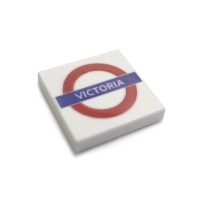 British Train Station Signs - Tile 2x2