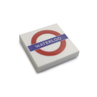 British Train Station Signs - Tile 2x2