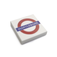 British Train Station Signs - Tile 2x2