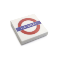 British Train Station Signs - Tile 2x2