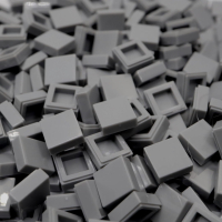 Clear Tile - Tile 1x1 200 stuks