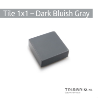 Clear Tile - Tile 1x1 200 stuks