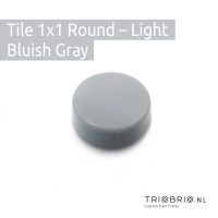 Clear Tile - Tile 1x1 Round - 200 stuks