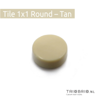 Clear Tile - Tile 1x1 Round - 200 stuks
