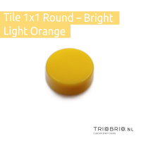 Clear Tile - Tile 1x1 Round - 200 stuks