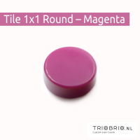 Clear Tile - Tile 1x1 Round - 200 stuks