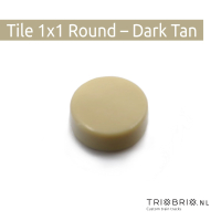 Clear Tile - Tile 1x1 Round - 200 stuks