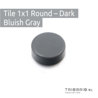 Clear Tile - Tile 1x1 Round - 200 stuks