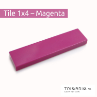 Clear Tile - Tile 1x4 100 stuks