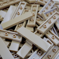 Clear Tile - Tile 1x4 100 stuks