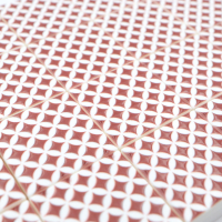 Tile Portugees 2x2 Type 12 small Red on White