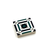 Tile Portugees 2x2 Type 5 Medium Dark Green on White