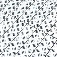 Tile Traanplaat 1x4 Type 1 Black on Light Bluish Grey