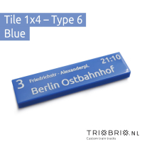 German Departure Board Tiles - Tile 1x4