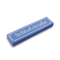 German Street Signs - Tile 1x4