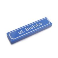 Polish Street Signs - Tile 1x4